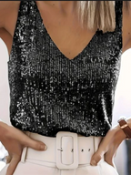 Sequins Summer Top - Piña Colada