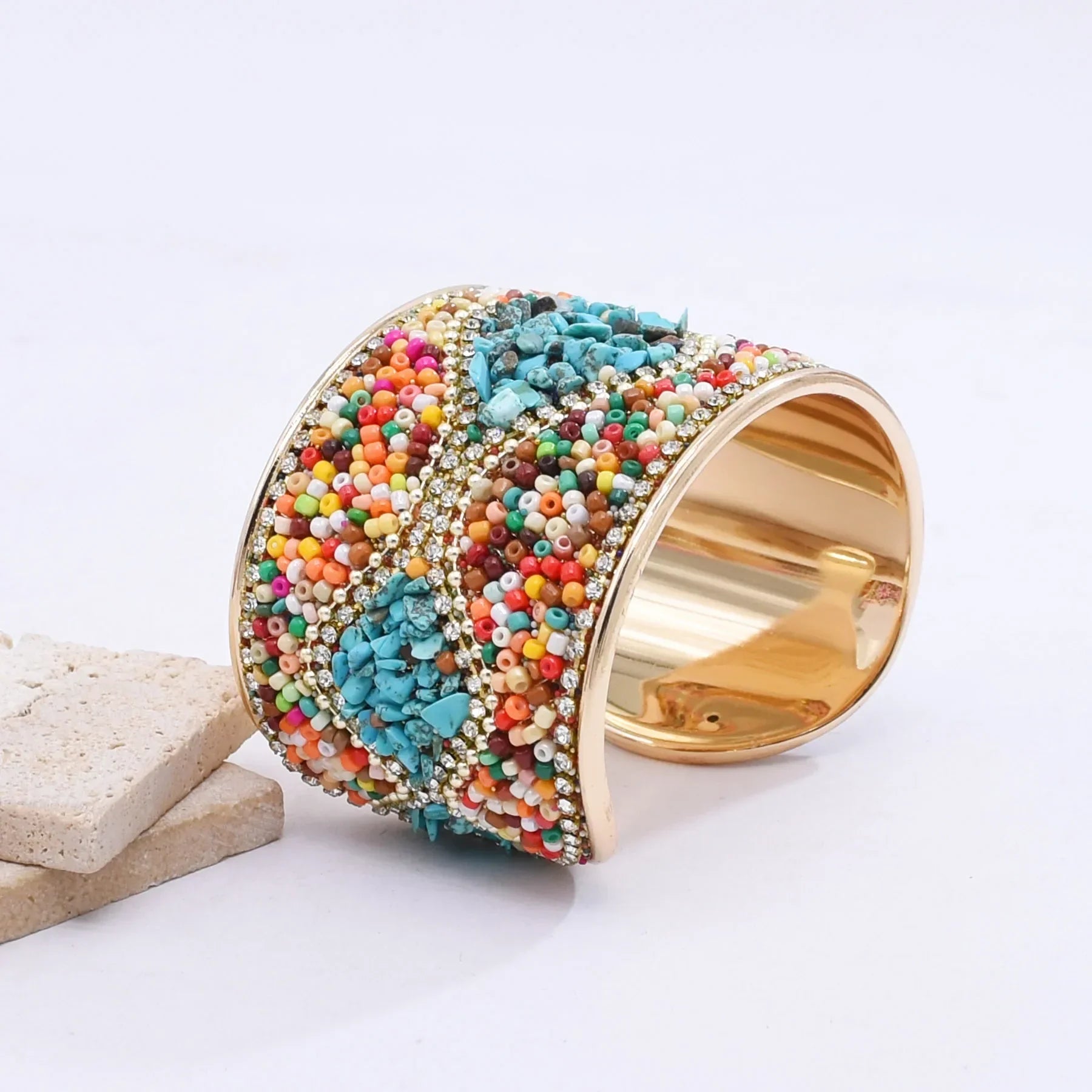Bohemian Colorful Rice Beads Handmade - Piña Colada