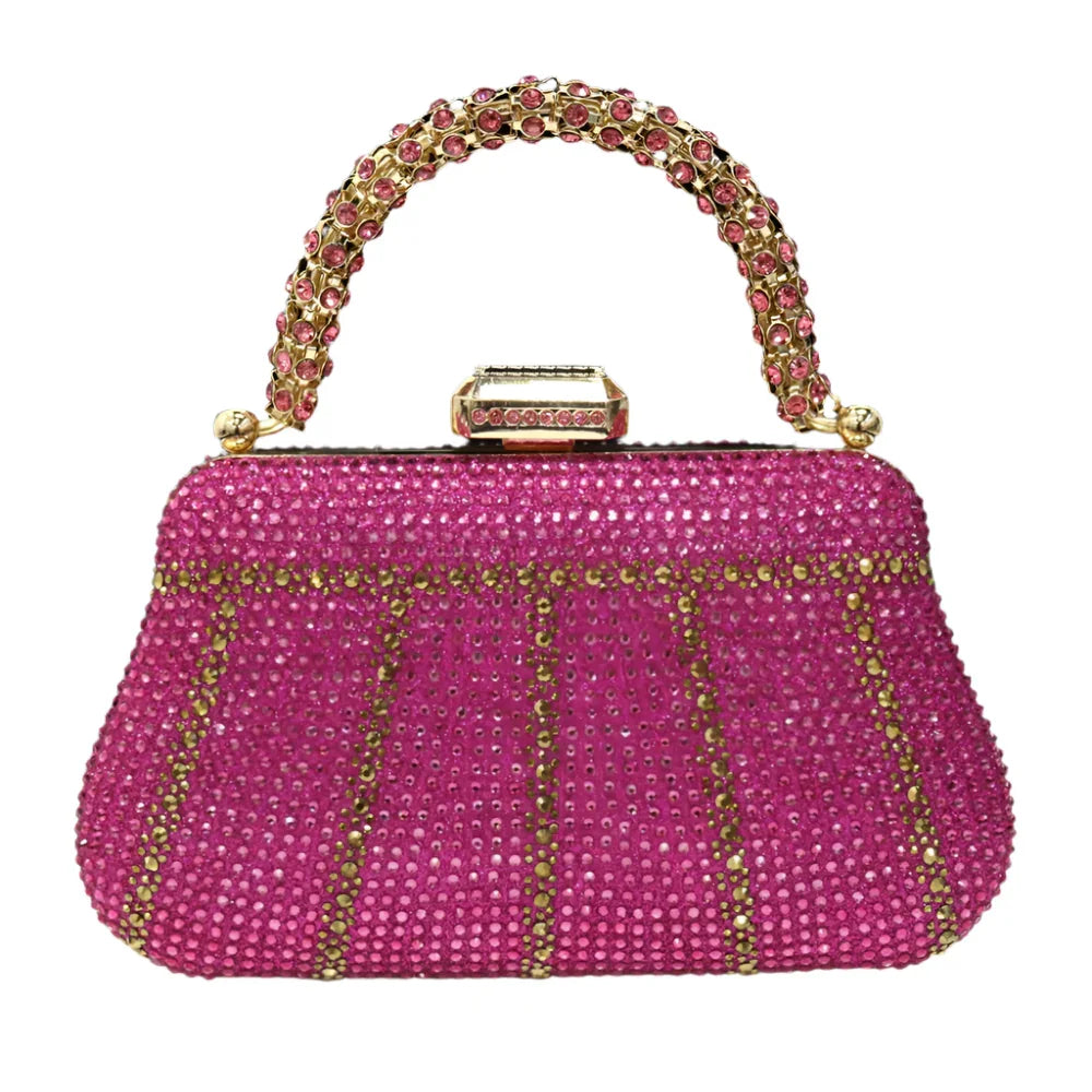 CLUTCH GLITTER BAG FOR EVENING - Piña Colada
