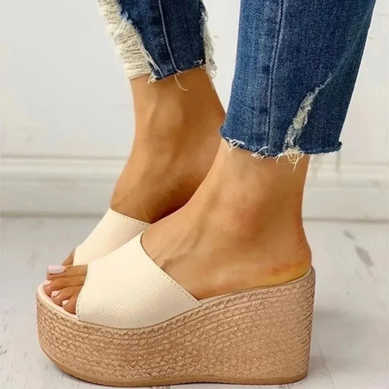 Sandals Peep-Toe - Piña Colada