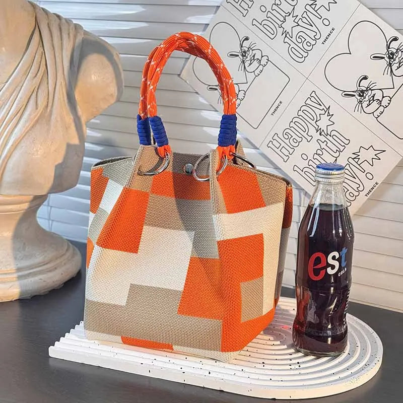Geometric Casual Tote Bag