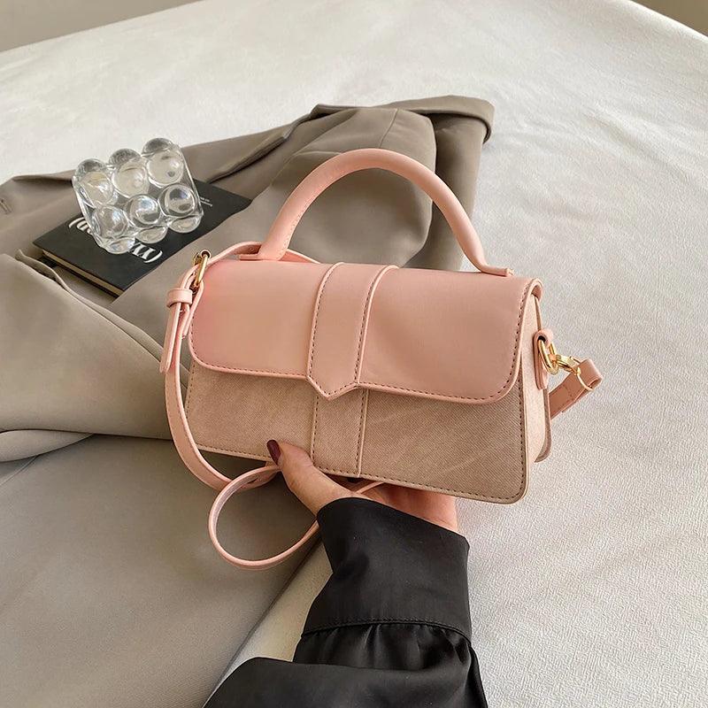 Leather Shoulder Bag - Piña Colada