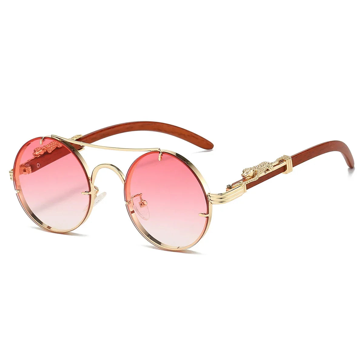 Vintage Round Sunglasses - Piña Colada