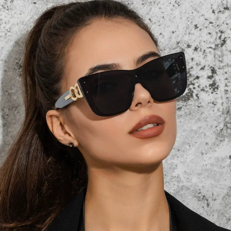 Big Frame Cat Eye Sunglasses - Piña Colada