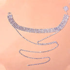 Crystal Long Tassel Choker - Piña Colada
