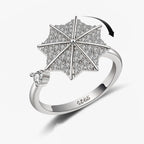 Spinner Ring Crystal Flower - Piña Colada