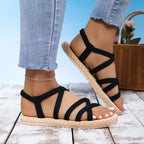 Minimalist EVA Platform Flat Sandals - Piña Colada