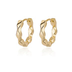 Zircon Polygon Earrings For Women Stainless Steel Geometric - Piña Colada