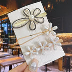 Flower Pearl Hair Clip - Piña Colada