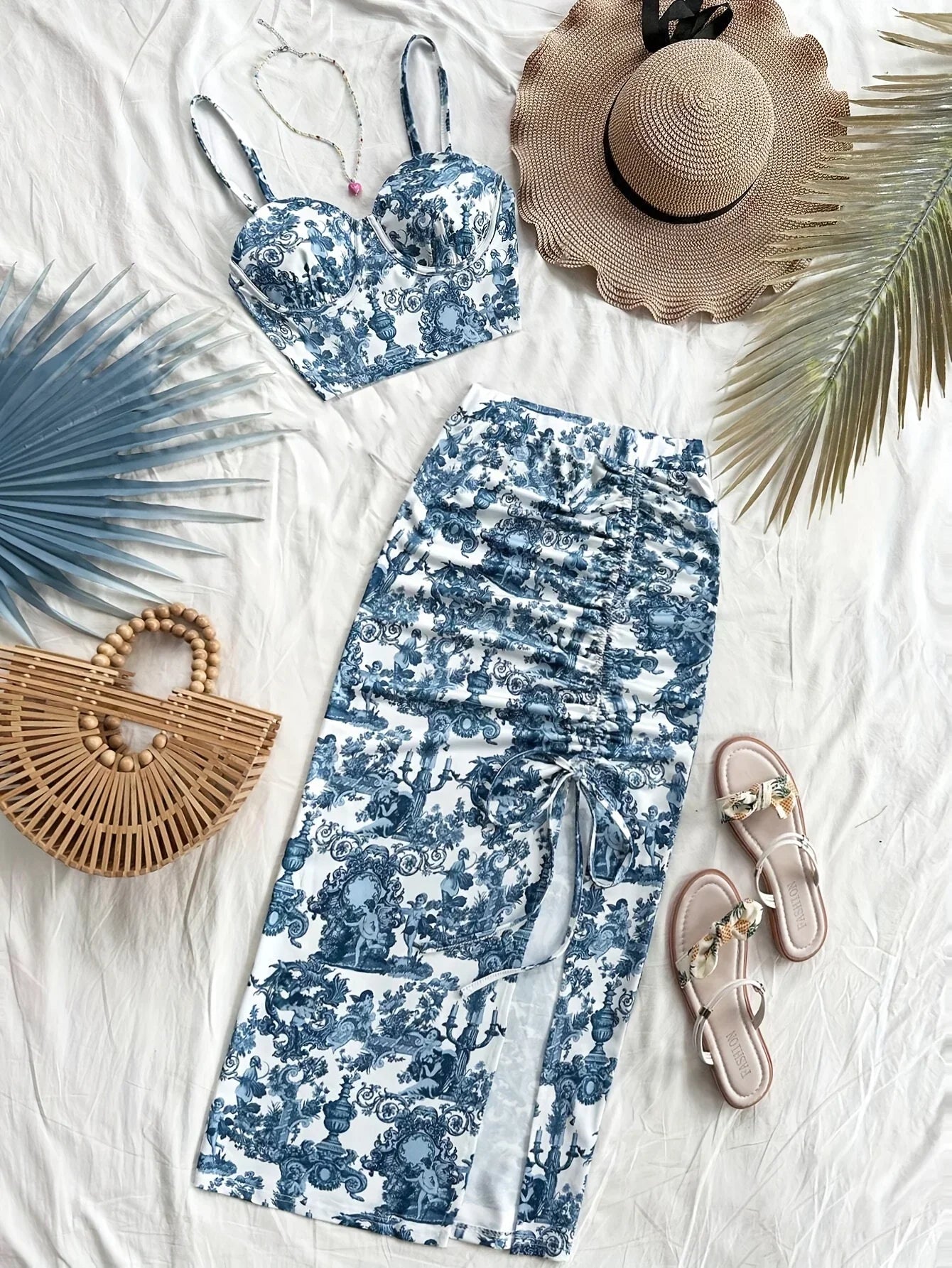 Set Summer Print Skirt