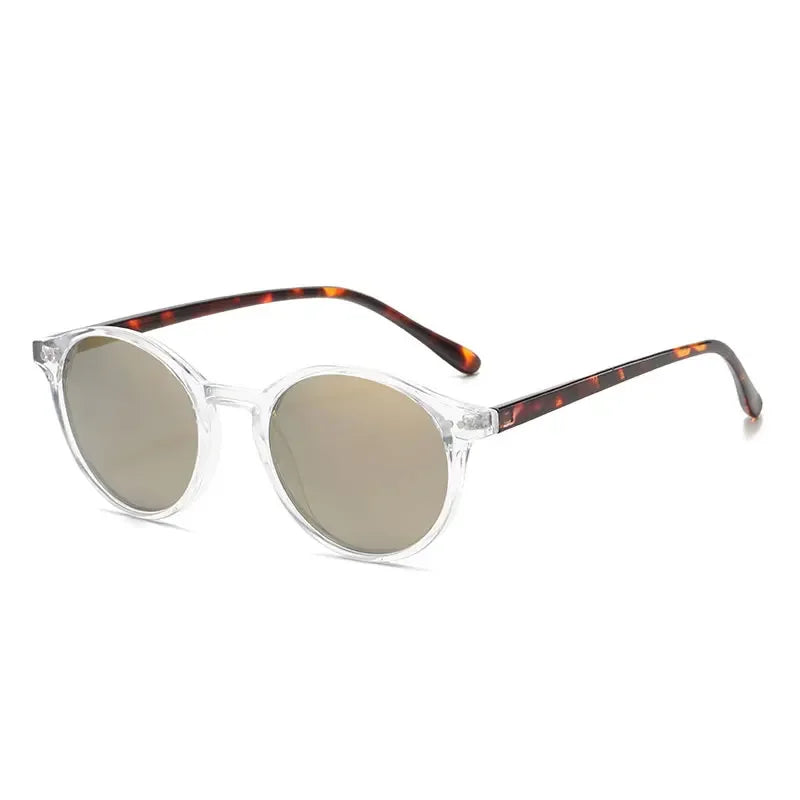 Retro Round Polarized Sunglasses - Piña Colada
