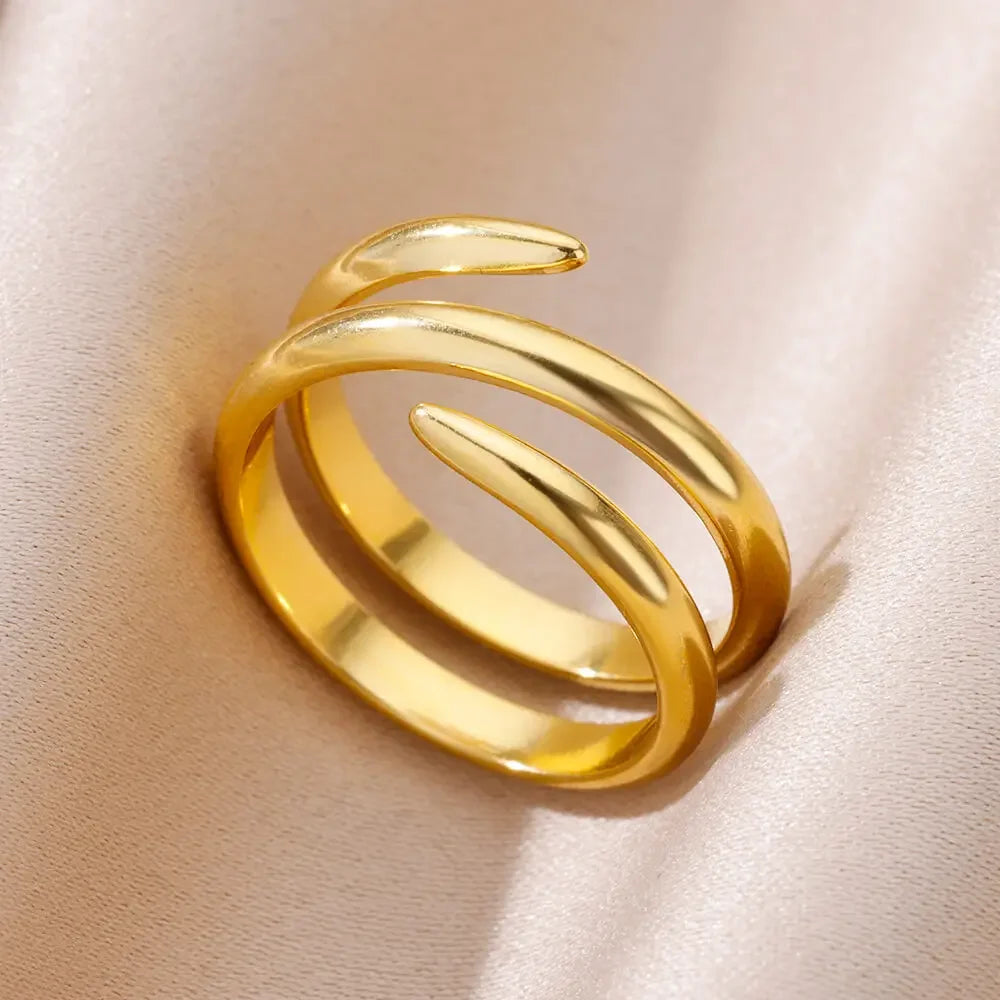 Stainless Steel Rings for Women Gold - Piña Colada