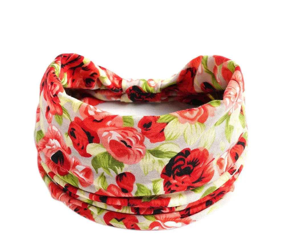 Leopard Print Headbands - Piña Colada