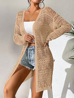 Knitted Cardigan Loose Fitting - Piña Colada