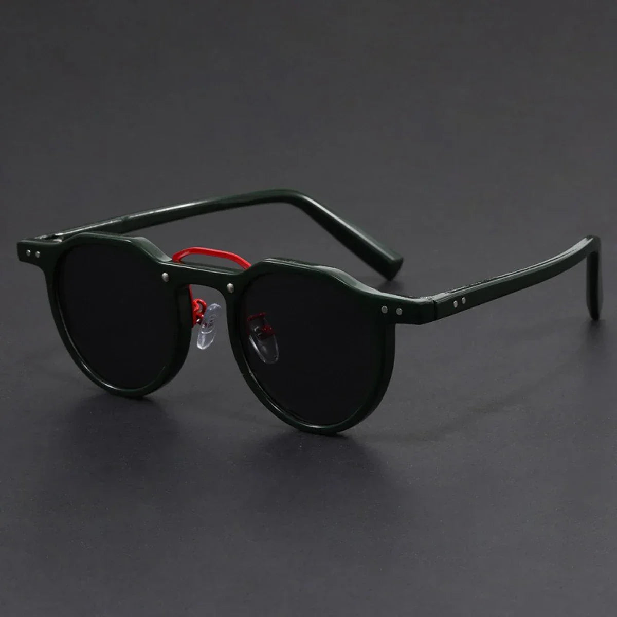 Retro Metal Frame Oval Sunglasses - Piña Colada