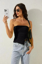 Asymmetrical Slim Off-Shoulder - Piña Colada