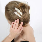 Flower Pearl Hair Clip - Piña Colada