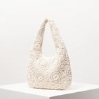Pattern Hollow Shoulder Bag - Piña Colada