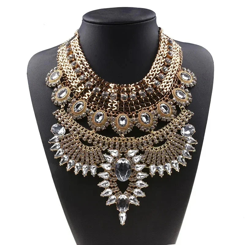 Large Collar Bohemian Vintage - Piña Colada