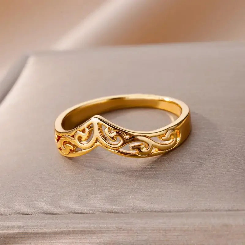 Stainless Steel Rings Aesthetic - Piña Colada
