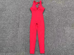Seamless Sleeveless Yoga Jumpsuit for Women - Piña Colada