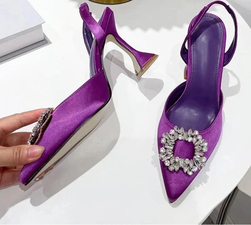 Design Silk Women Pumps Crystal - Piña Colada