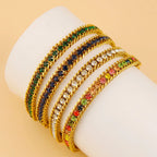 Cubic Zirconia Stainless Steel Bracelet