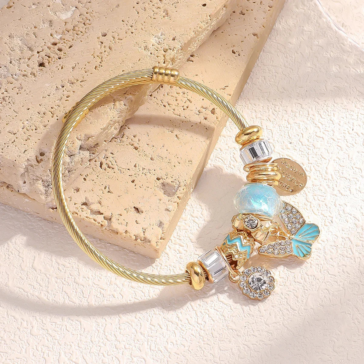 Bead Bracelet Elephant - Piña Colada