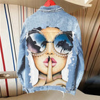 Denim Jacket Girl - Piña Colada