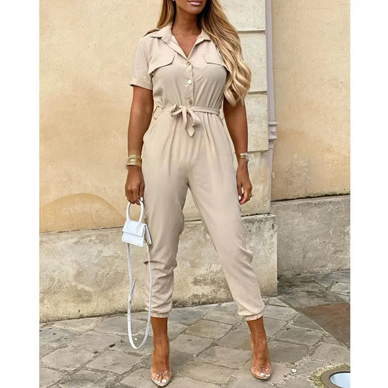 Monochrome Jumpsuit - Piña Colada