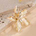Unique Exaggerated Large Petal Flower Rings - Piña Colada