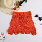 Handmade Crochet Hollow Out Swimwear Cover Up - Piña Colada