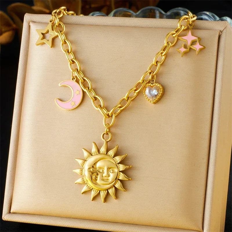 316L Stainless Steel Necklace New Trend - Piña Colada