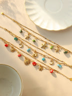 Double Layer Natural Stone Bracelet - Piña Colada