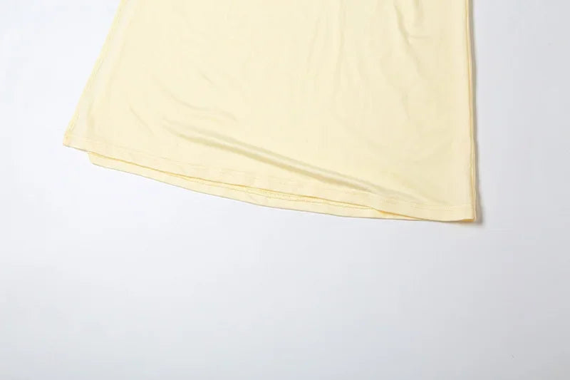 Halter Bodysuit & Maxi Skirt Set - Piña Colada
