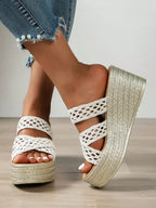 Thick Sole Slides Platform - Piña Colada