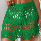 Handmade Crochet Hollow Out Swimwear Cover Up - Piña Colada