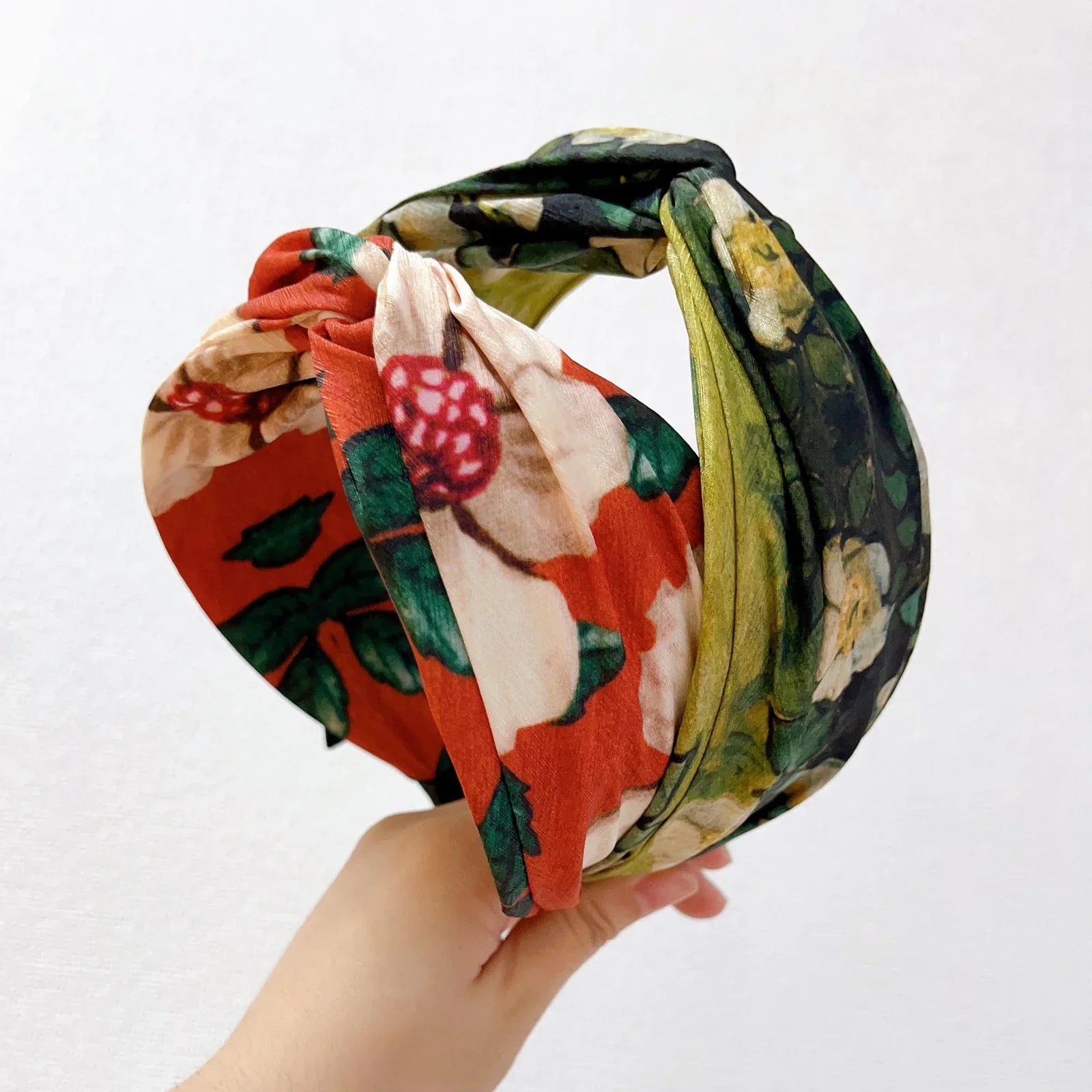 Hairband Wide Side Cross Knot Turban - Piña Colada