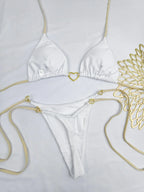 Bikini Low Waist Lace-up - Piña Colada