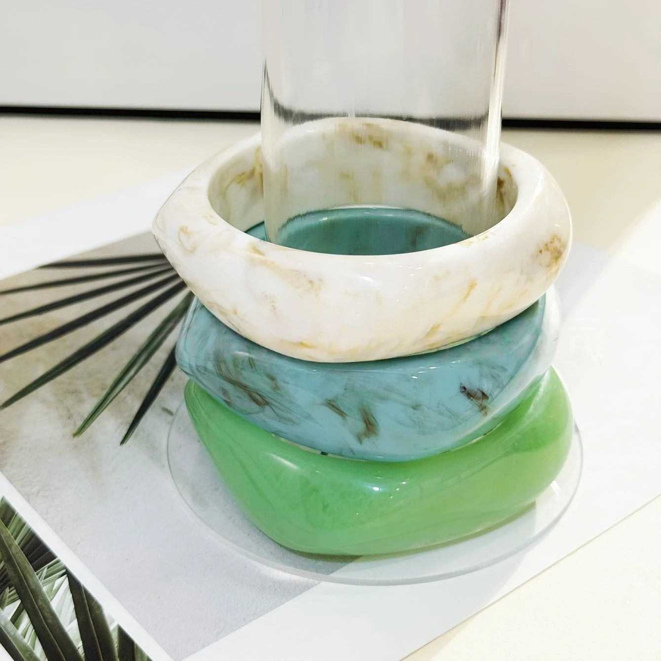3Pcs/Set Acrylic Bangles