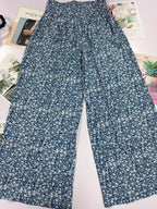 Floral high-waisted pants - Piña Colada