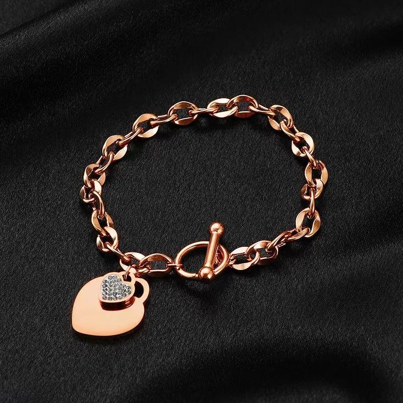 Stainless Steel Starfish & Moon Charm Bracelet - Piña Colada