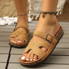 British-Style Cow Suede Cross - Piña Colada
