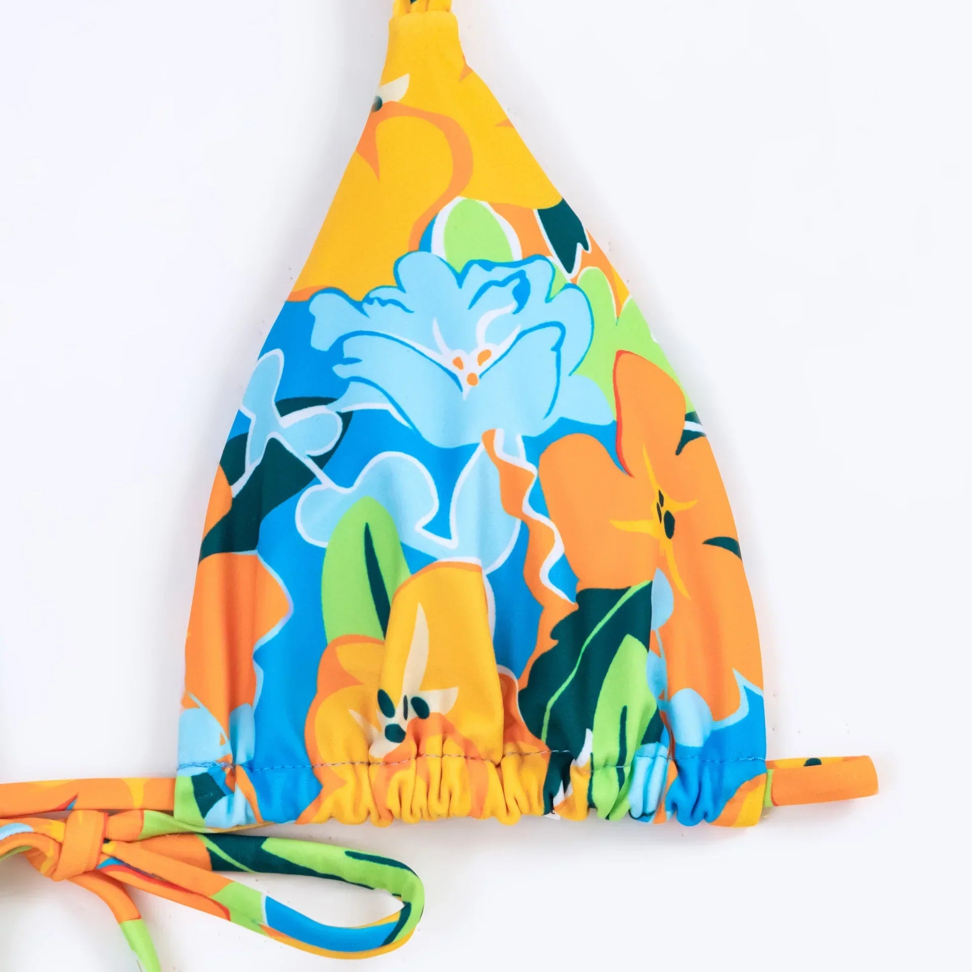 2025 Sexy Yellow Floral Bikini Set – Brazilian Thong Swimsuit - Piña Colada