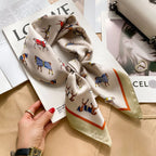 Square Scarf Silk Thin - Piña Colada