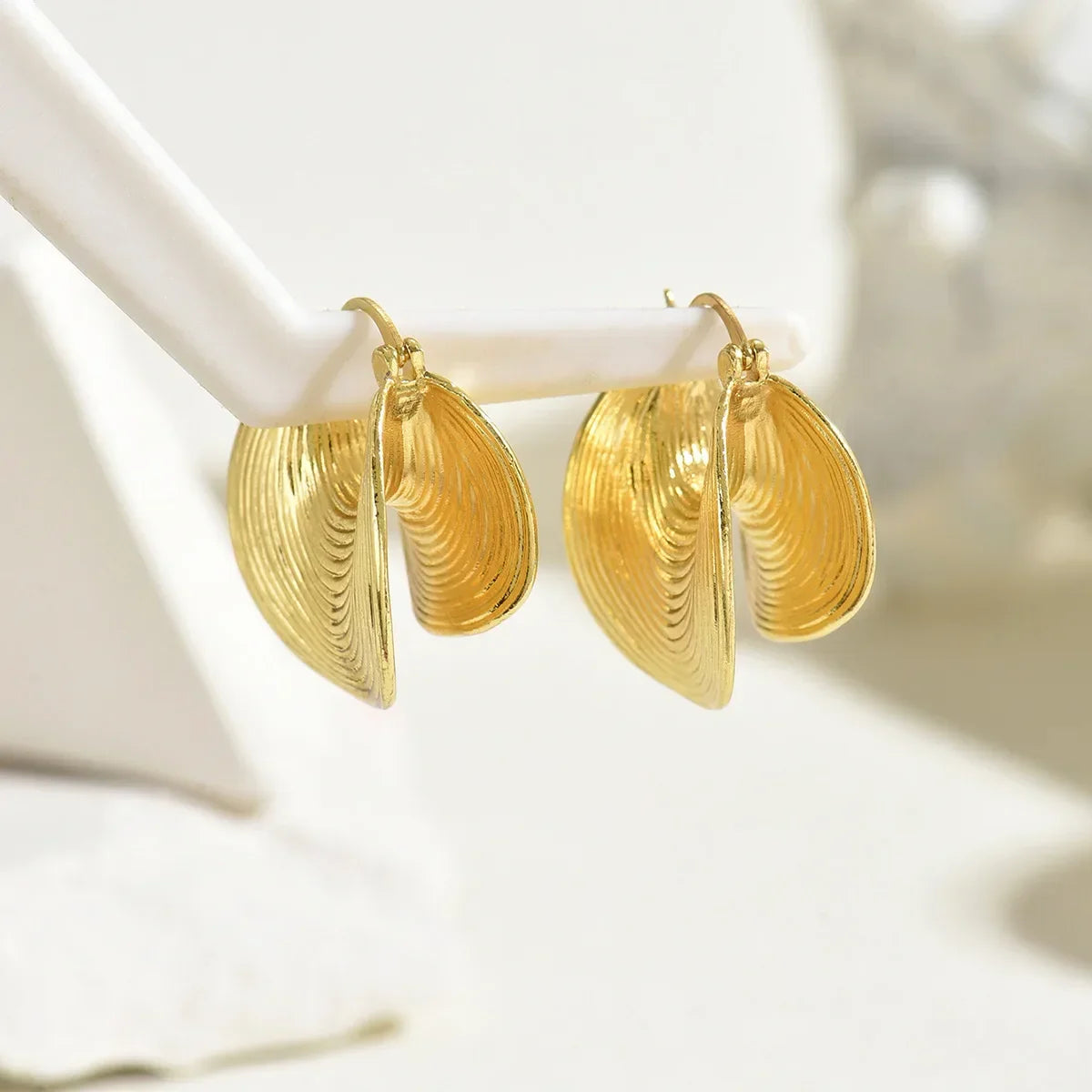 Large Ear Buckle Earrings - Piña Colada