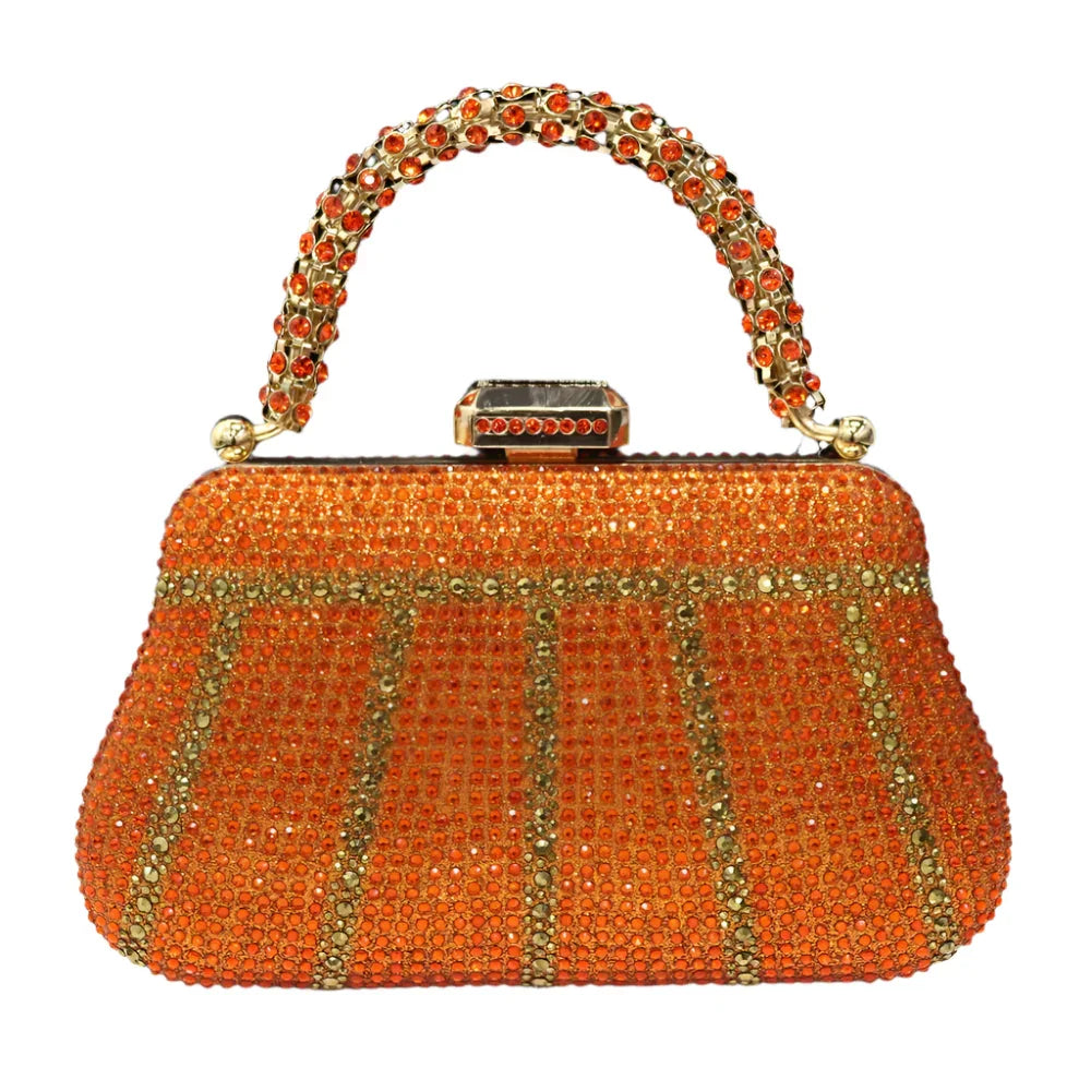CLUTCH GLITTER BAG FOR EVENING - Piña Colada