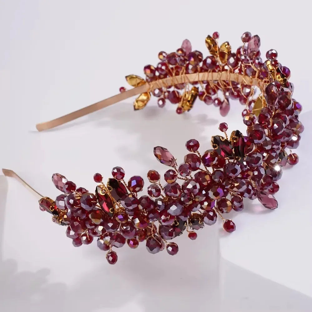 Handmade Rhinestones Tiaras - Piña Colada