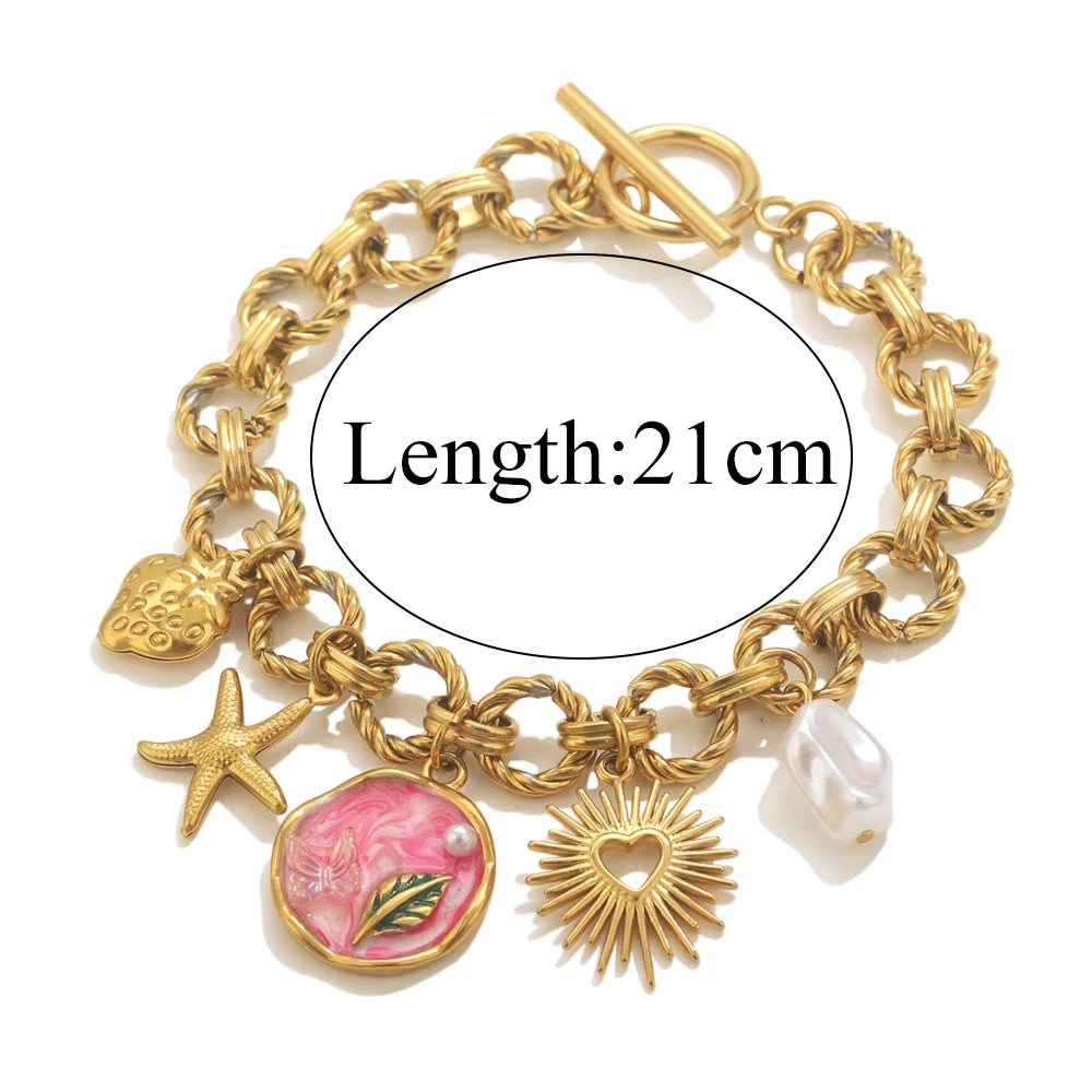 Seashell Bracelet Gold-Plated