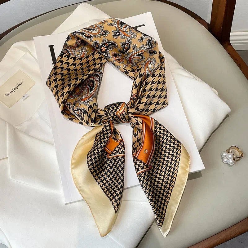 Square Scarf Silk Thin - Piña Colada